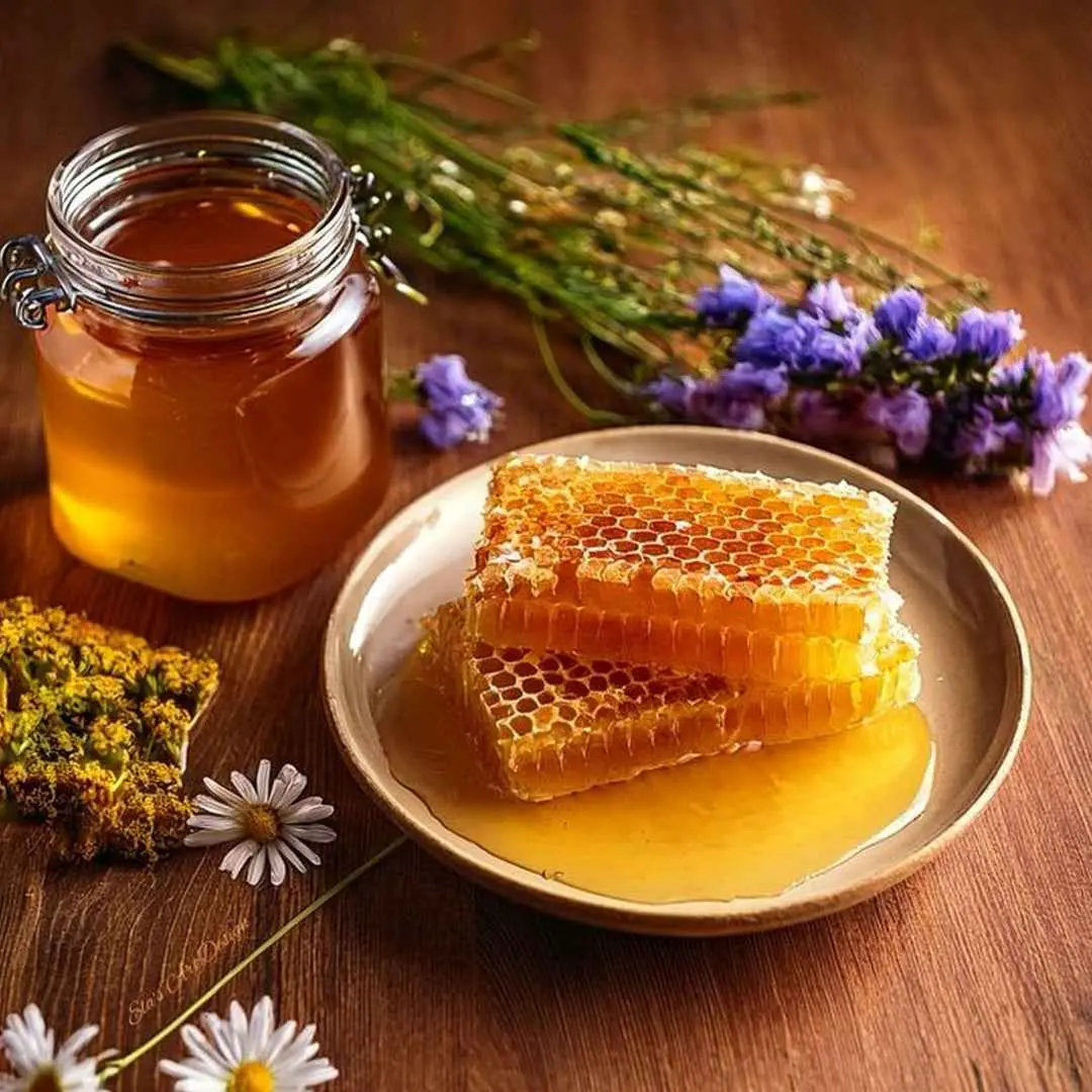 Raw wildflower honey from Inner Peace and Happiness Ranch Coldspring Texas