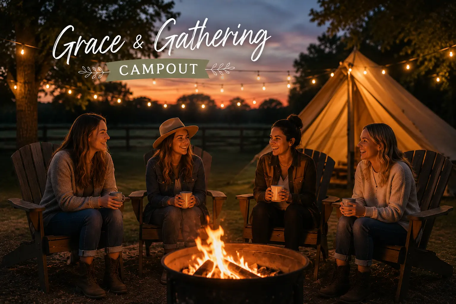 Grace and Gathering Campout at Inner Peace and Happiness Ranch Coldspring Texas