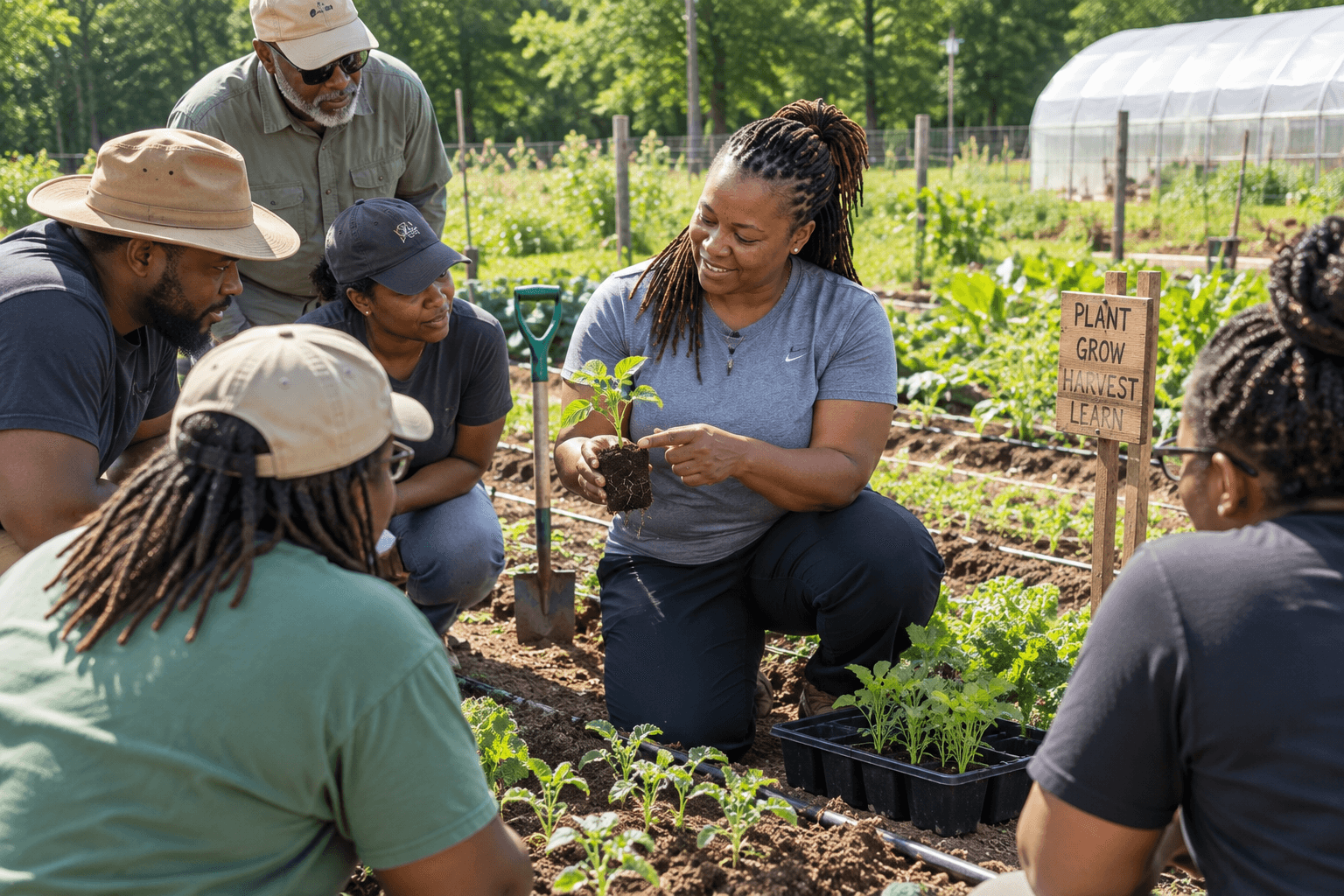 Agriculture training at 2 Fish & 5 Loaves Fish Farm